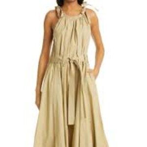 NWT Ulla Johnson Joni Cotton Halter Maxi Dress, Size 10